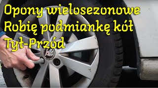 W Skodzie są zamontowane opony wielosezonowe robię zamianę kół tyłprzód [upl. by Abdulla]