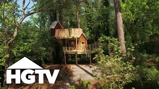 Worlds Best Treehouse Design for Kids  HGTV [upl. by Keyte]