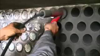 Biomass Boiler cleaning [upl. by Nahgeam]