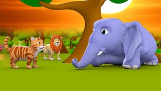 Billi aur Gaane wala Hathi 3D Animated Hindi Moral Stories for Kids बिल्ली और गाने वाला हाथी कहानी [upl. by Areik]