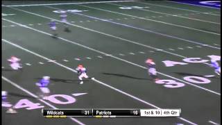 Fultondale DB Kris Lewis Interception [upl. by Ardnaek]