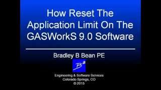 GASWorkS 90 Application Limit [upl. by Anilac]