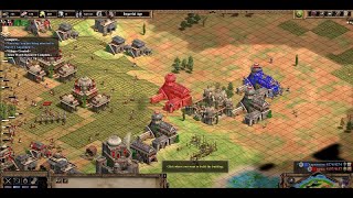 Holding against crazy pikes push  Random Noob 1v1  Megarandom  Age Of Empires 2 [upl. by Neleh]