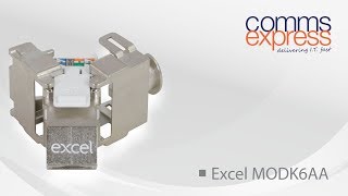 Excel Cat6A STP Angled Keystone Toolless JackButterfly [upl. by Manuela944]