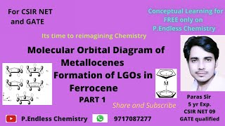 Molecular Orbital Diagram of Metallocene Part 1 [upl. by Eolanda]