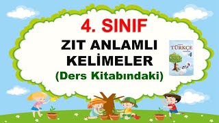 4Sınıf Zıt anlamlı Kelimeler [upl. by Norean936]