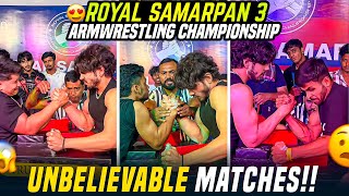 Royal Samarpan 3 Armwrestling Championship💪Junior Champions of Champion😱Day 1 full vlog [upl. by Ettena]