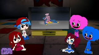 FNF Characters amp Huggy Wuggy React to Poppy Playtime Memes Part 6 [upl. by Eednam]