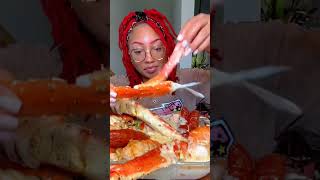 Seafood Boil in Alfredo Sauce King Crab 🦀  Sausage Jumbo Snow Crab Mega Prawns 🦐 [upl. by Schechinger]