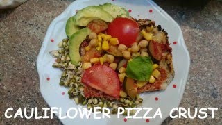 VEGAN CAULIFLOWER PIZZA CRUST [upl. by Alo]