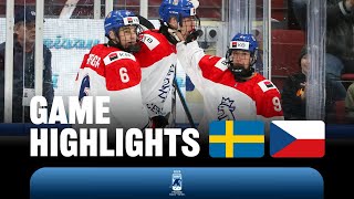 Highlights Sweden vs Czechia  2024 U18MensWorlds [upl. by Quinby795]