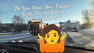 How Finland Keeps Winter Roads Clear 🤔 [upl. by Nodearb]