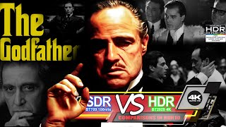 The Godfather 1972 4K UHD HDR BD vs 1080p BluRay SDR 100nits TRUEDIFFERENCE WATCHINHDR [upl. by Yelrahc278]