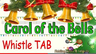 Carol of the Bells  Traditional Ukrainian Carol  Tin Whistle  Play Along Tab Tutorial [upl. by Garibald]