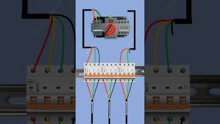 auto changeover switch connection  changeover switch Electricalgenius youtubeshorts [upl. by Ailes695]