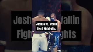 Anthony Joshua vs Otto Wallin Full Fight Highlights boxing fighthighlights [upl. by Harts]