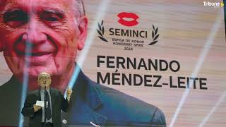 La Seminci abre su 69 edición con la Espiga de Honor a Fernando MéndezLeite quotpor pucelanoquot [upl. by Barrus]