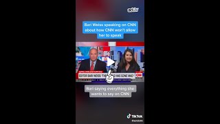 Bari Weiss speaking on CNN about how CNN wont allow her to speak [upl. by Yolanthe455]