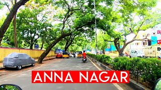 Driving in Anna Nagar Chennai  Bike Tour  Anna Arch to Thirumangalam [upl. by Crosse200]