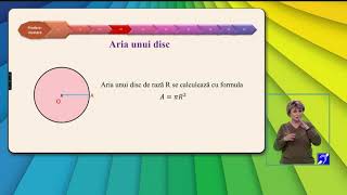 TeleŞcoala Matematică clasa a VIIa – Lungimea cercului Aria discului TVR2 [upl. by Anehs976]