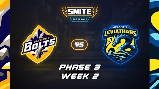 SMITE Pro League Phase 3 Week 2 Olympus Bolts vs Atlantis Leviathans [upl. by Feledy]