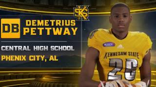 Demetrius Pettway  2017 Kennesaw State Football Signing Day [upl. by Etnor]