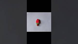 DIY Clay Watermelon Popsicle🍉✨ How to make clay watermelon shortsfeed diy shortsvideo craft [upl. by Esirahc]