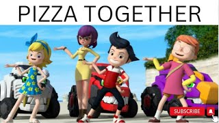 Dinocore Song  Pizza Together  English with lyrics [upl. by Enos]