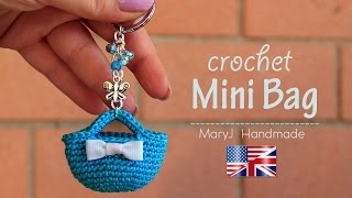 Tutorial crochet miniature bag [upl. by Edouard201]