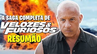 Velozes e Furiosos KKKKK A História dos 10 Filmes em 1 Vídeo [upl. by Koziara164]