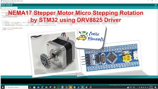 NEMA17 Stepper Motor Variable Micro Stepping Rotation by STM32 Using DRV8825 Driver [upl. by Aible]