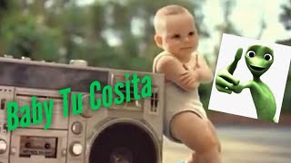 Baby dance in roller pub EVIAN Dame tu Cosita baby tu Cosita version [upl. by Aitnis]