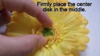 How To Make A Silk Flower Barrette [upl. by Zobkiw]