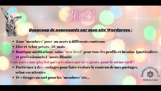 Evolution de mon site amp prestations  2023 [upl. by Zilber]