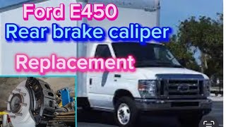 Ford E450 rear brake caliper replacement￼ [upl. by Gratianna]