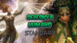 Innistrad Selesnya Humans BO1  Standard Ranked  MTG Arena [upl. by Garaway]