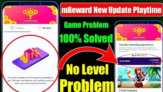 mRewards game not available problem  Earning App game problem  Earning playtime problems [upl. by Sulecram]