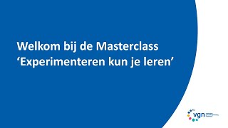 Online masterclass Experimenteren kun je leren [upl. by Resiak]