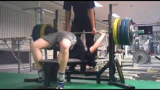 Benchpress Raw 175kg385lbs Josef Eriksson [upl. by Arabeila119]