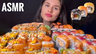 ASMR SUSHI amp SASHIMI PLATTER MUKBANG No Talking EATING SOUNDS  Zulfia ASMR [upl. by Kcerb]