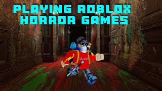 Playing ROBLOX horror games LIVE [upl. by Alessandro]