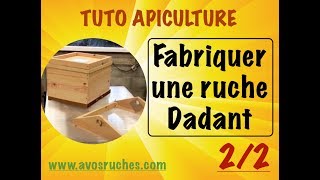 TUTO apiculture  fabrication dune ruche dadant 10 cadres en détail 22 wwwavosruchescom [upl. by Adnam]