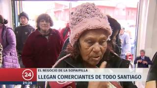 El negocio de la sopaipilla Ventas se disparan los días de lluvia  24 Horas TVN Chile [upl. by Olcott]