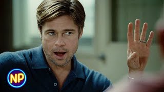 Brad Pitt Is Done Talking  Moneyball 2011  Now Playing [upl. by Siuqram]