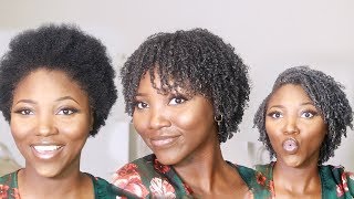 My First Wash and Go  Short Natural 4c Hair  Activating 4c Curls [upl. by Leinoto]