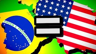 Brazil  United States Equal Superpowers  Hearts of Iron 4 HOI4 [upl. by Hyams]