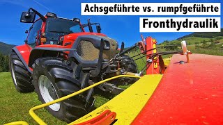 Achsgeführte vs rumpfgeführte Fronthydraulik  TraktorTechnik am Freitag [upl. by Anse]