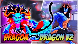 help me  FULLY AWAKENING Dragon to Dragon V2 and Becoming Hybrid Kaido on Fruit Battlegrounds [upl. by Nilam86]