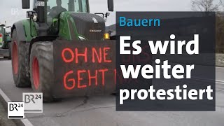 Auch heute wieder BauernProteste in Bayern  BR24 [upl. by Torrin]