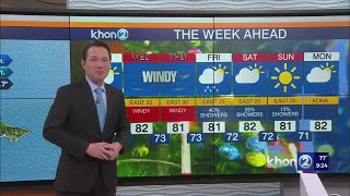 Justin Cruzs Hawaii Weather Report 12924 [upl. by Kimberli]